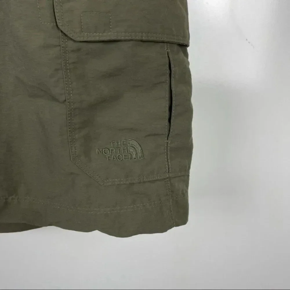 The North Face Olive Green Nylon Cargo Performance Shorts Sz XL Men's